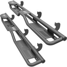 Two Raised Steps Running Boards Side Steps Compatible for 2005-2025 Nissan