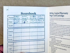 Golvellius Valley of Doom w/ Manual (Sega Master System) Game - Tested & Works