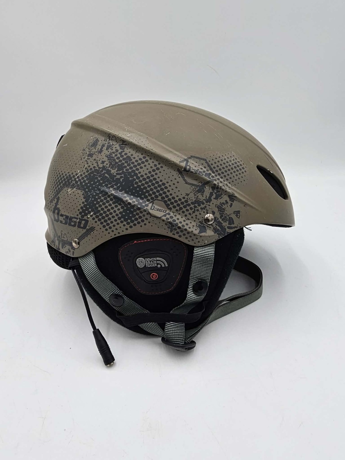 Demon Snowboard Helmet With Demon Brain Teaser Audio Medium