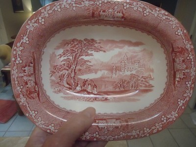 Royal Staffordshire Pink Jenny Lind 9 1/4'' X 7  1/4'' Oval Serving Bowl(s)