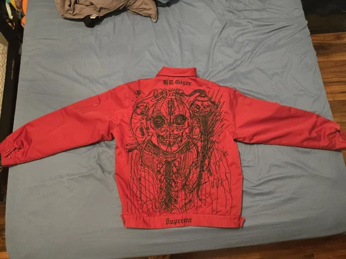 Supreme × H.R. Giacca da lavoro Giger ricamata "Rossa" taglia Large