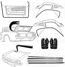 New 1969 - 1970 Mustang Fastback Deluxe Weatherstrip Seal Kit Windshield Roof New 1969 - 1970 Mustang Fastback Deluxe Weatherstrip Seal Kit Windshield Roof