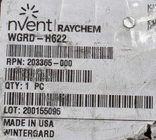 Raychem H622 Wintergard Wet Self-Regulating Heating Cable 6 Watts/Ft 240V /1ft