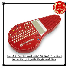 Suzuki Omnichord OM-108 Red Limited Auto Harp Synth Keyboard Neu