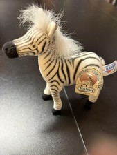 7" TALL HANSA ZEBRA FROM BERDINE CREEDY DOLL SET LALIE  ZIBI