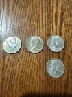 1966-68  Kennedy Half Dollar 40% Silver Lot 4 Coins