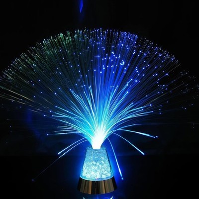 Faseroptische Lampe, Fiber Optic Lamp mit Farbe-Changing Crystals LED Licht
