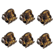 Paris AD115/6 French Hair Clip for Women, Set of 6 Extra Small Girls Hair Claw C