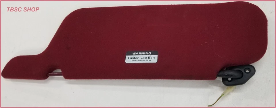 Комплект солнцезащитных козырьков 1989-1993 Thunderbird Cougar с красной подсветкой класс A - Изображение 2 из 4