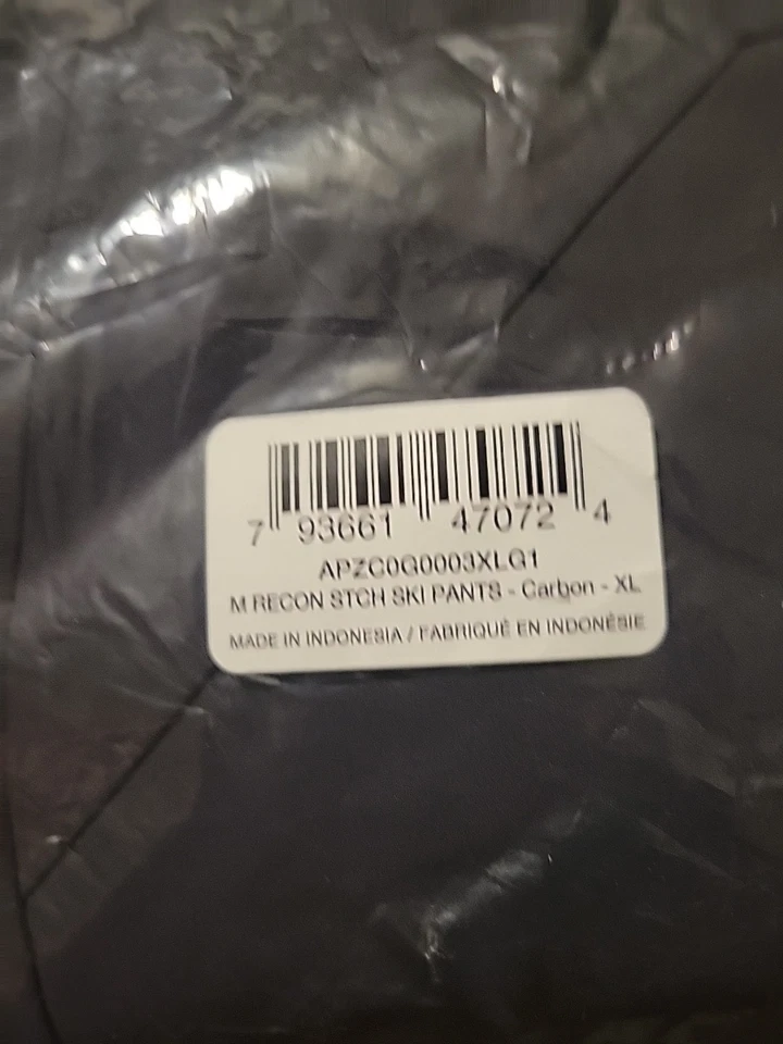 Pantalones elásticos Dimond negros para hombre talla XL carbono nuevos con etiquetas Foto 2 de 3