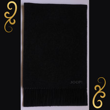 JOOP! Schal Klassischer Webschal Wolle Herren Damen Black/Grey 180x30cm *NEU*