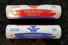 Semiquincentennial Dime 2026 2 Roll Set (P,D) Emerging Liberty FREE SHIPPING