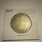 1904 Barber Half Dollar Silver 50C Circulated Business Strike US Coin