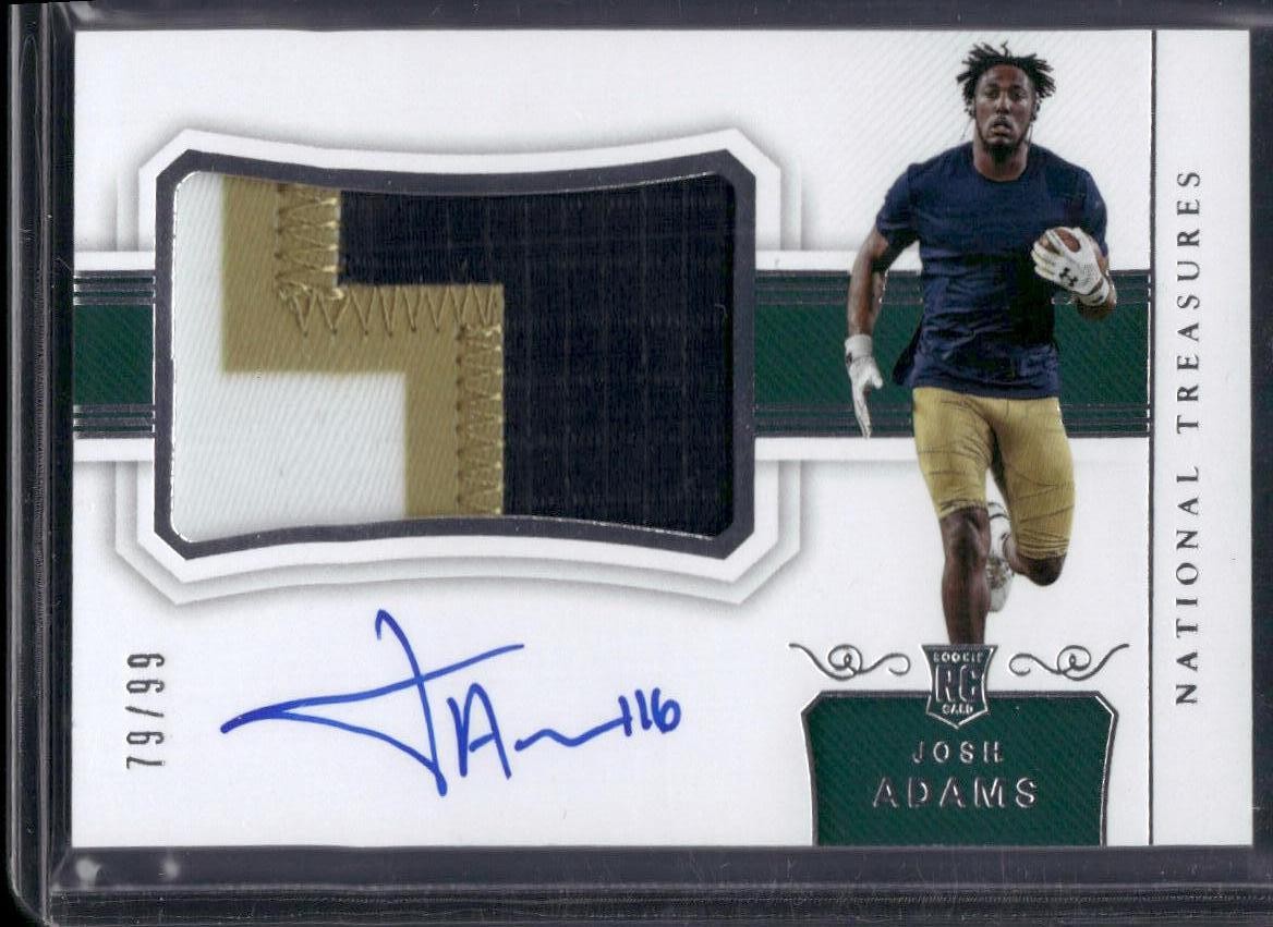 Josh Adams Panini National Treasures Collegiate #129 Base