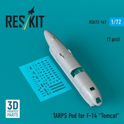 Reskit RSU72-0147 TARPS pod for F-14 ''Tomcat'' (1 pcs) (3D Printed) 1/72