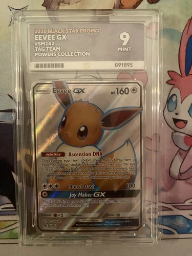 ACE 9 EEVEE GX SM242 TAG TEAM POWERS COLLECT. BLACK STAR PROMO SUN MOON POKEMON