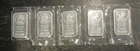 .999 Fine Silver 1 Ounce each, plastic sealed bars, Lot of 5, Sunshine Minting