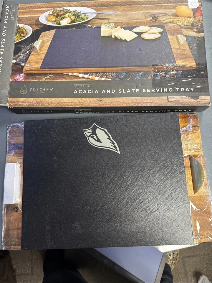 PICNIC TIME NFL Covina - Bandeja para servir acacia y pizarra Foto 2 de 4