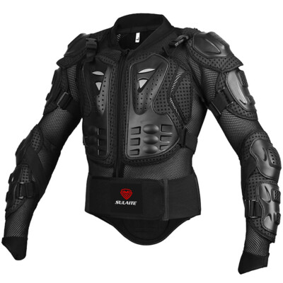 Motorrad Protektorenjacke Schutzweste Körperschutz Brust/Rückenschutz, Größe: M