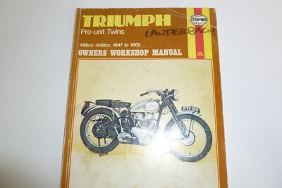 Triumph Pre-Unit Twins Haynes Owners Workshop Manual 498 - 649cc