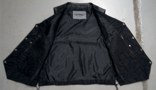 Men's Biker Vest Concealment Pockets - 10 Pocket Vest - Picture 3 of 4
