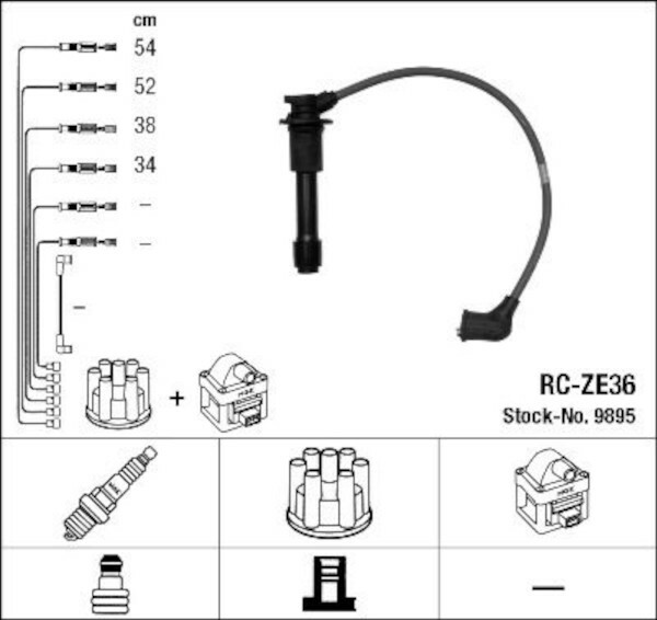 NGK ZüNdleitungssatz FüR Mazda 323 C F,MX-3-image