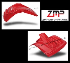 NEW HONDA 81 - 82 ATC250R RED PLASTIC FRONT AND REAR FENDER SET ATC 250R