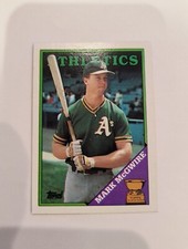 Mark McGwire 1988 Topps Rookie Card #580 Mark McGwire