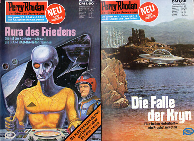 2 Perry Rhodan Hefte 1. Auflage - 908 + 909   *1979