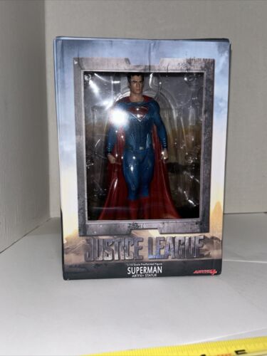 Boîte à statues Kotobukiya DC Comics Justice League Superman ARTFX + PVC endommagée - Photo 1/14