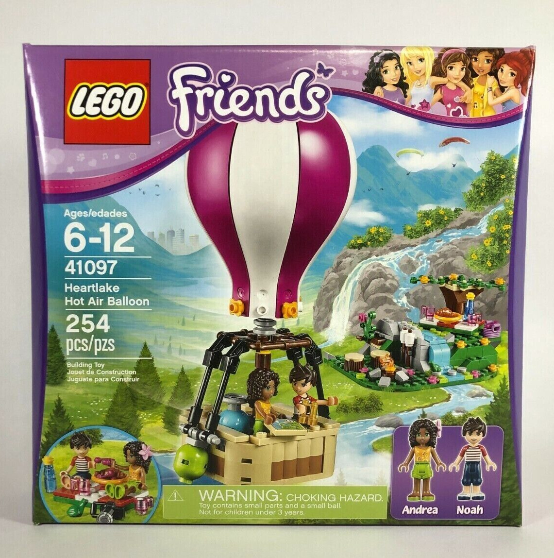 Lego Friends Heartlake Hot Air Balloon 41097 Building Kit 254 Pcs Retired Set
