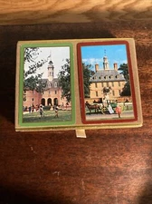 Vintage Congress Pinochle Sealed Deck Set Original Box Colonial Williamsburg