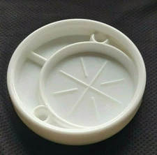 Coaster / Ashtray MILK GLASS McKee Style For Shot Glass Cup Vintage 
