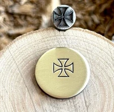 Templar Cross Metal Stamp Marking Steel Die Impact Templar Punch Stamp Tool