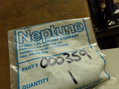 NEW Neptune Chemical Pump Company Part Number: 00359  *FREE SHIPPING*