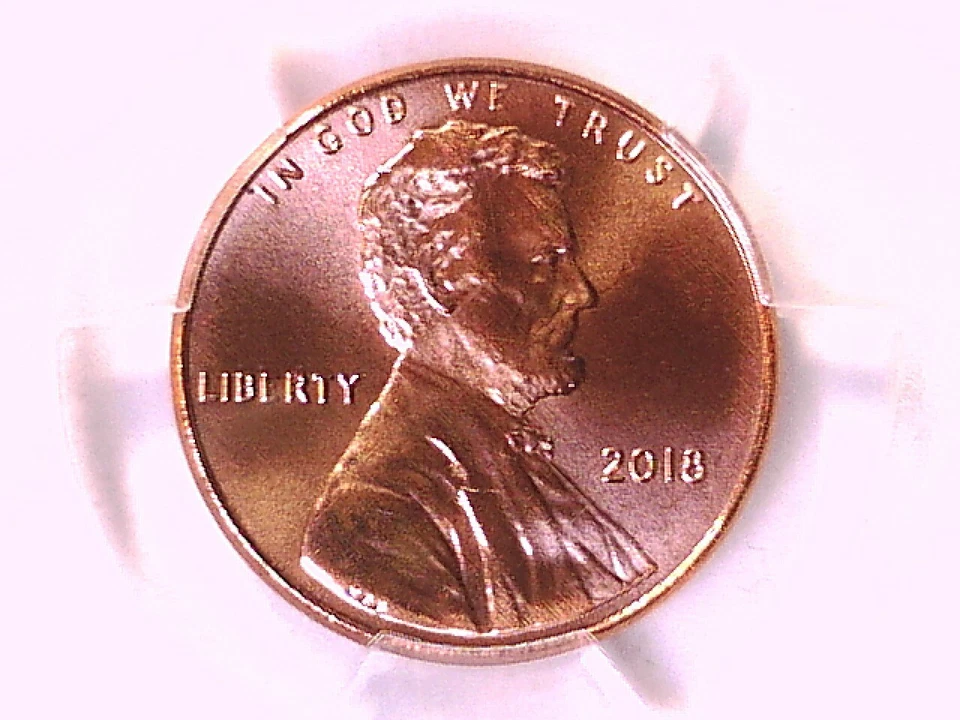 2018 P Lincoln Shield Cent Penny PCGS MS 67 RD 44315108 - Image 2 of 3