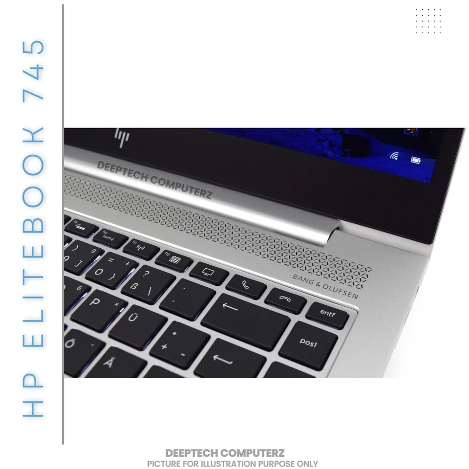 HP EliteBook 735 G5 Laptop 14" inch AMD Ryzen 7 Pro 32GB RAM 2TB SSD Windows 11 - Image 4 of 4