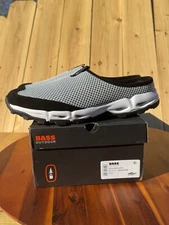 Bass Outdoor Men's Aqua Mesh Slide Water Shoes Asphalt Gray Size 11.5 Slip On