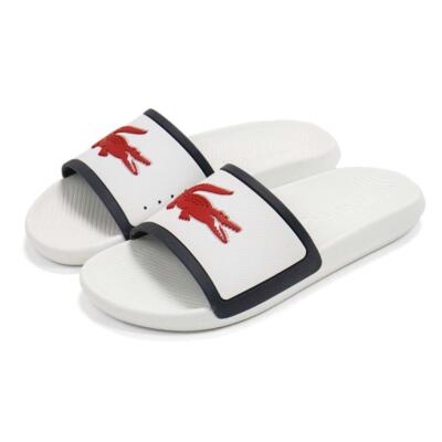 New Lacoste Croco Tri 3 Slides Men's Athletic Sandals