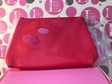 Lancome Red Cosmetic bag with Lips - NEW