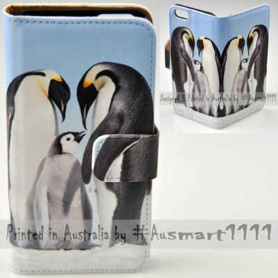For OPPO Series - Penguin Theme Print Wallet Mobile Phone Case Cover