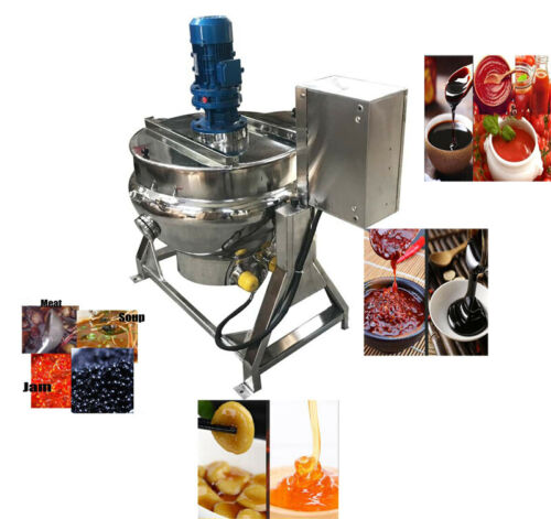 INTSUPERMAI 220V Electric Cooking Jacketed Kettle for Porridge Soup Candy Jams