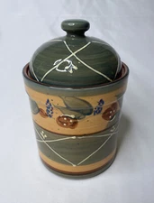 Chaumiere by Nanette Vacher for Centrum Small Canister with Lid