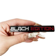 3D Black Edition Metal Emblem Badge Rear Tailgate Sticker Decal Car Accessories