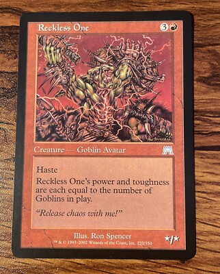 1x Reckless One - Onslaught - Near Mint NM MTG
