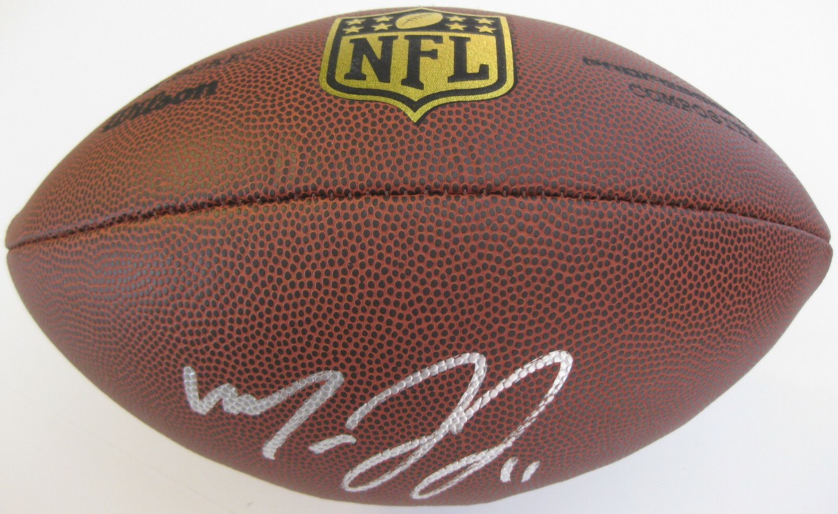 Marvin Jones Jacksonville Jaguars Lions signed NFL football proof Beckett COA autograph Marvin Jones Jacksonville Jaguars Lions signed NFL football proof Beckett COA autograph