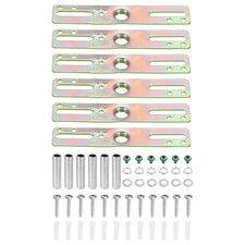 6pcs 4" Light Crossbar Kit Mounting Bracket Lamp Fixture Hardware Zinc Plated