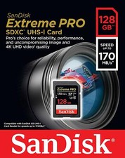 Sandisk 128GB Extreme Pro FS D5600 4K UHD SD card for Nikon D5500 D5400 D5300