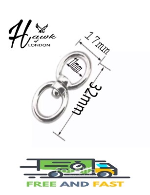 Snap Hook Stainless Steel Double Eye Swivel Rings For Dog Leads, Boat Ropes, Anti-Tangle Hooks Stainless Steel Swivel Rings - Foto 7