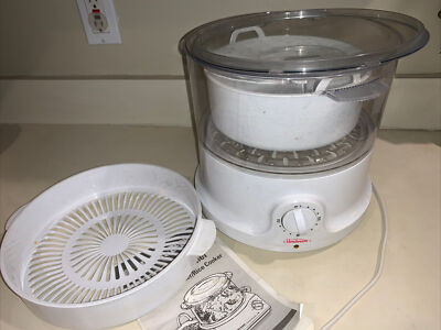 Pre Owned Sunbeam Rice Vegetable Steamer Comes With All Trays / Compartments